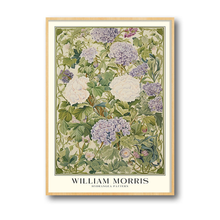 Unique hydrangea-william-morris- Beautiful framed art print available at Raremango