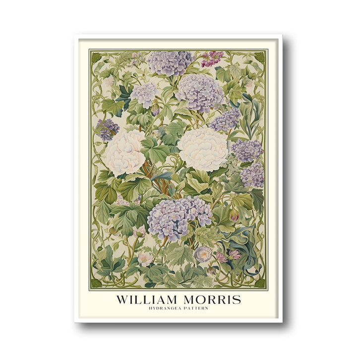 Unique hydrangea-william-morris- Beautiful framed art print available at Raremango