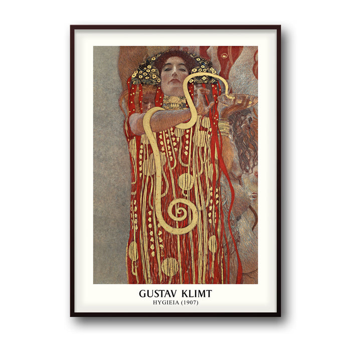 Unique hygieia-gustav-klimt- Beautiful framed art print available at Raremango