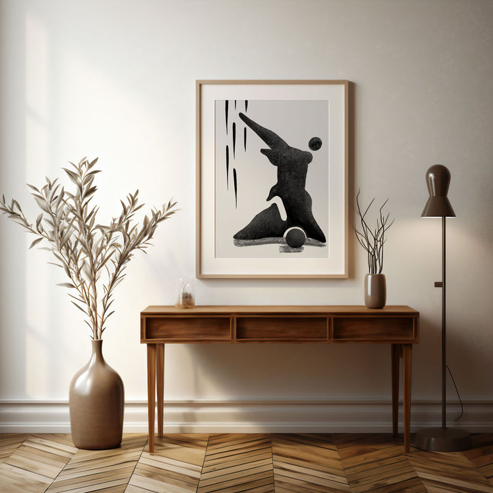 edgy-elegance-c  Elegant framed art print in a beautiful frame