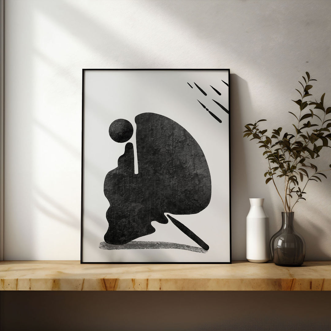 edgy-elegance-b  Elegant framed art print in a beautiful frame