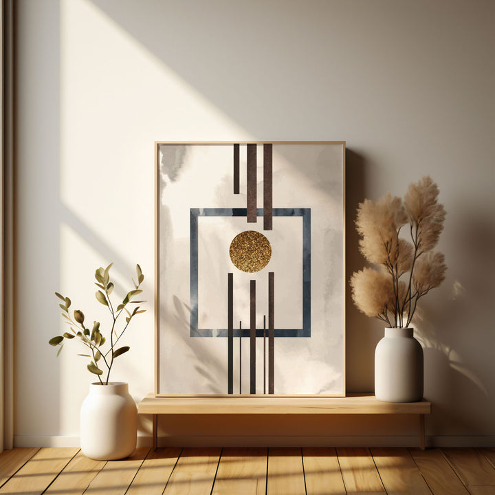 abstract-alignments-c  Elegant framed art print in a beautiful frame