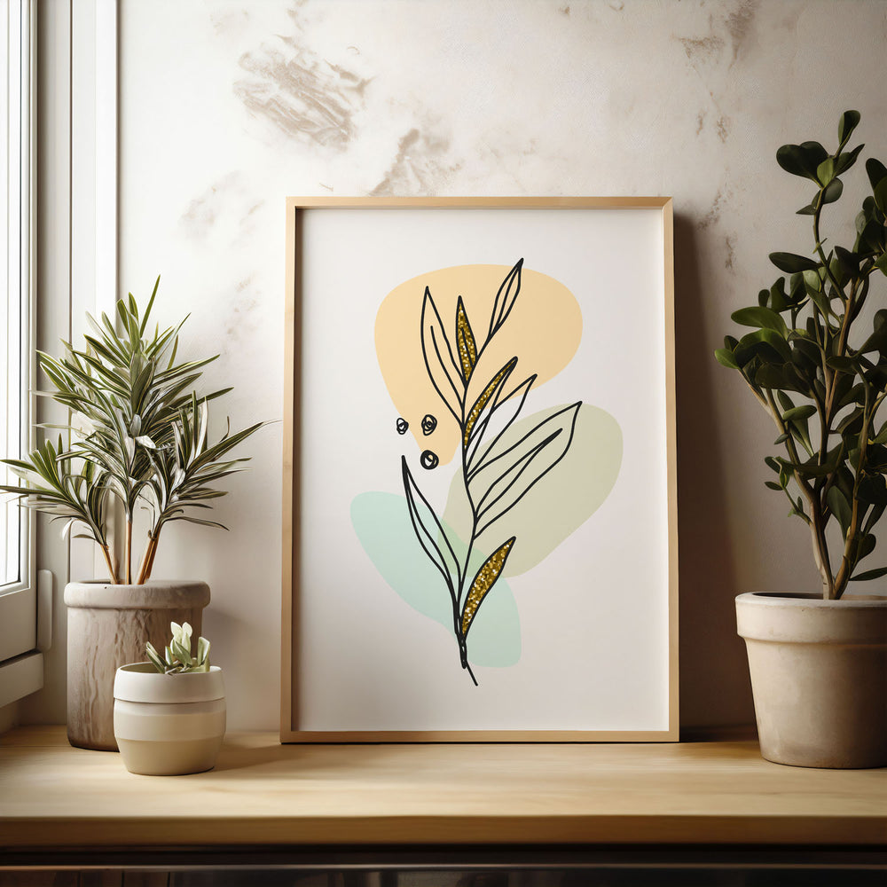 petal-poetry-a  Elegant framed art print in a beautiful frame