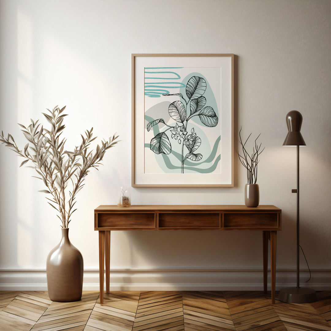 verdant-melody-d  Elegant framed art print in a beautiful frame