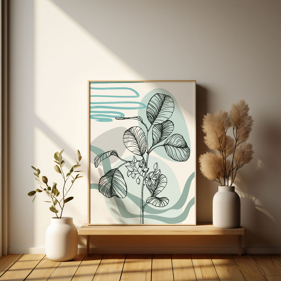 verdant-melody-d  Elegant framed art print in a beautiful frame