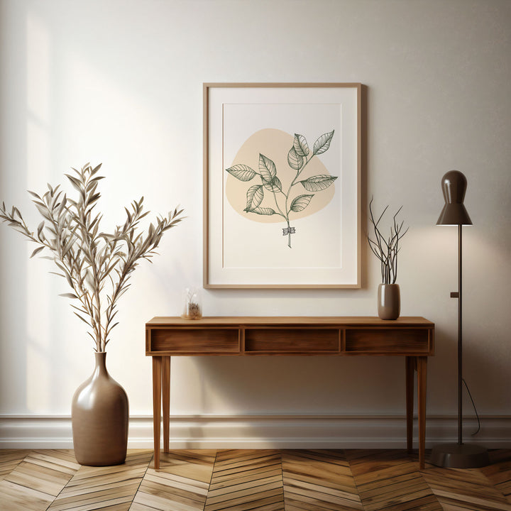 botanical-melody-b  Elegant framed art print in a beautiful frame