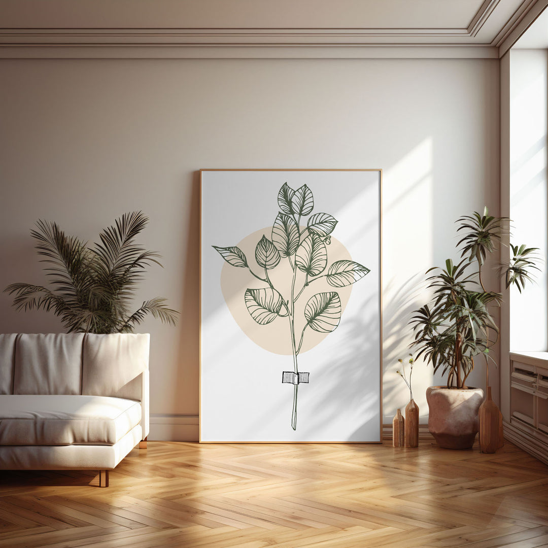 botanical-melody-c  Elegant framed art print in a beautiful frame