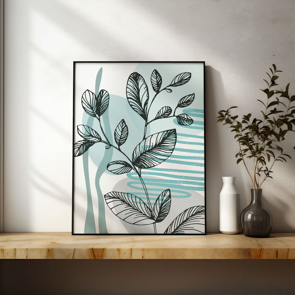 verdant-melody-a  Elegant framed art print in a beautiful frame