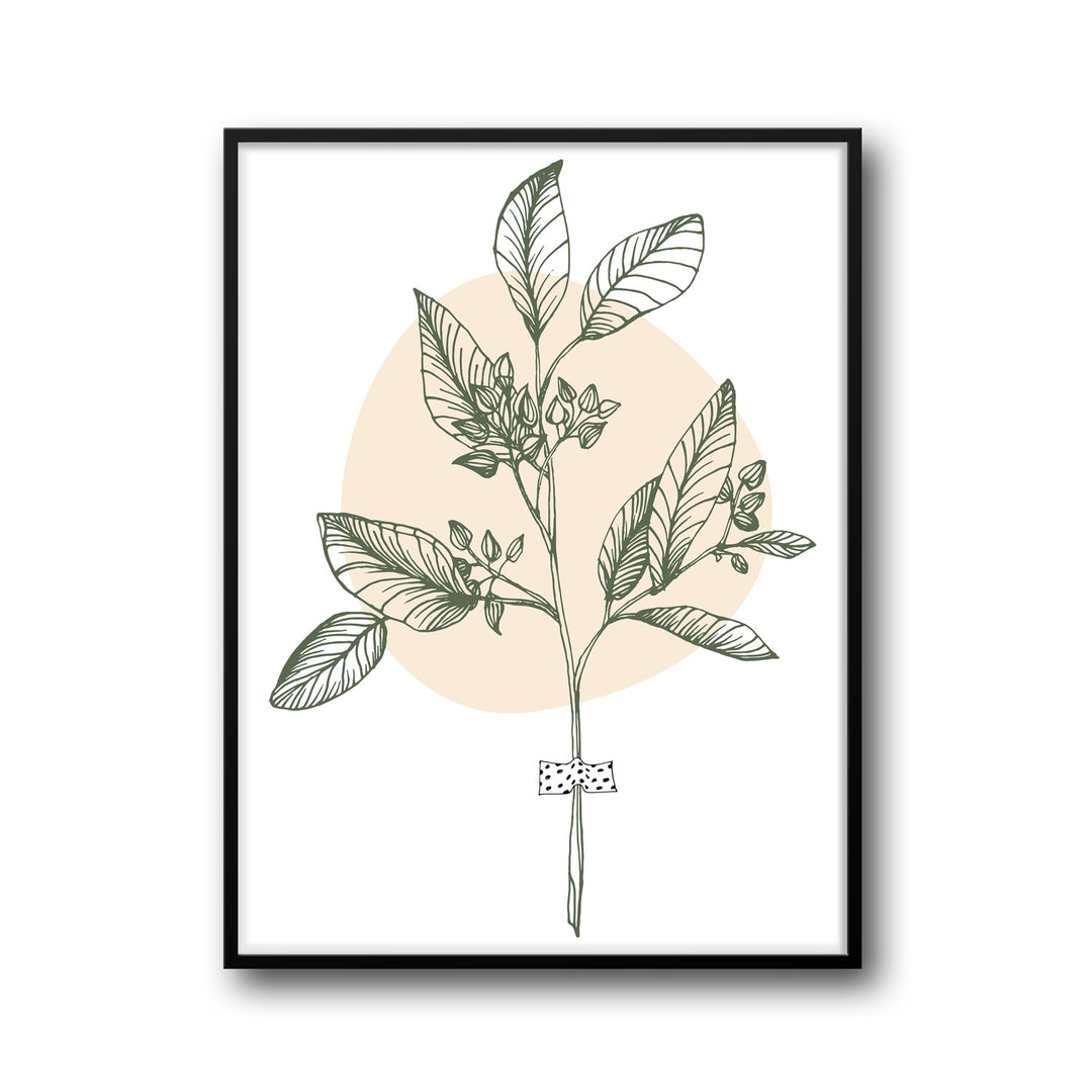 botanical-melody-a  Elegant framed art print in a beautiful frame