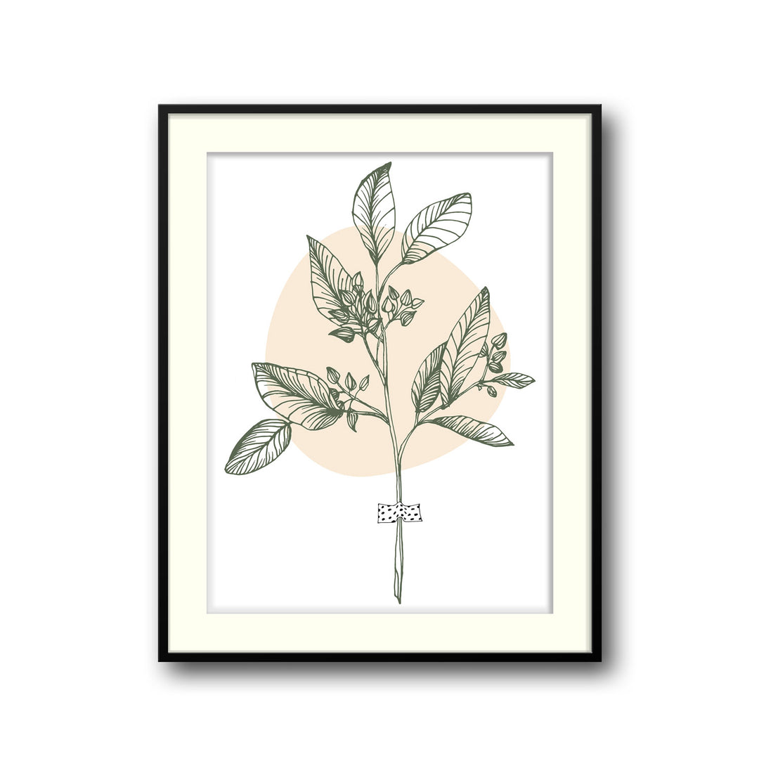 botanical-melody-a  Elegant framed art print in a beautiful frame