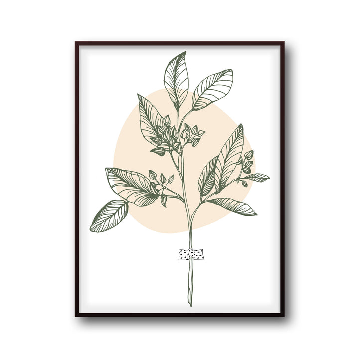 botanical-melody-a  Elegant framed art print in a beautiful frame