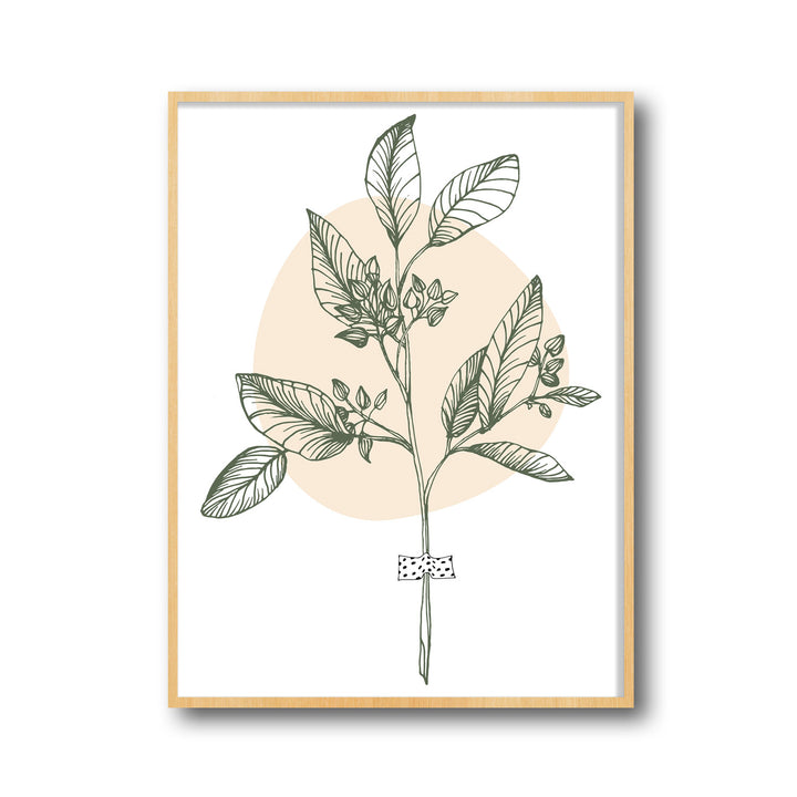 botanical-melody-a  Elegant framed art print in a beautiful frame