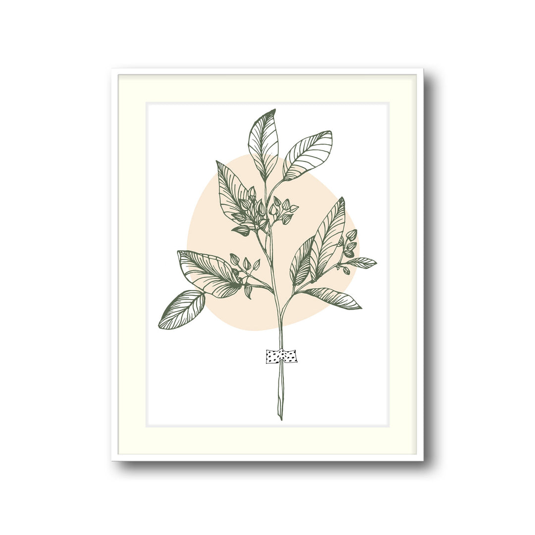 botanical-melody-a  Elegant framed art print in a beautiful frame