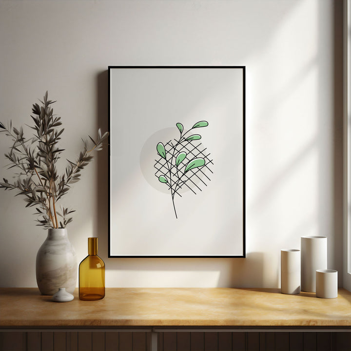 green-oasis-a  Elegant framed art print in a beautiful frame