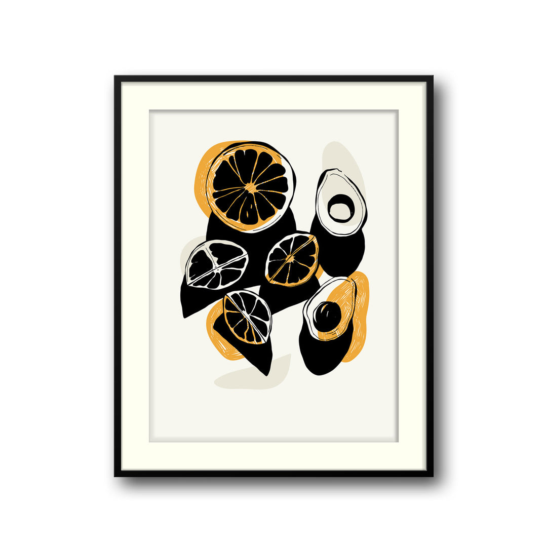 lemonades  Elegant framed art print in a beautiful frame