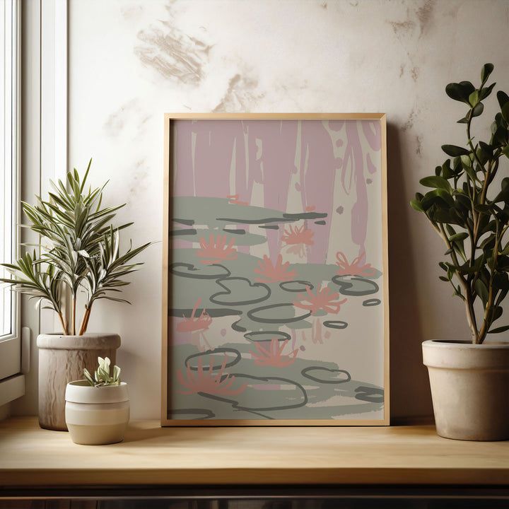 botanic-essence-a  Elegant framed art print in a beautiful frame