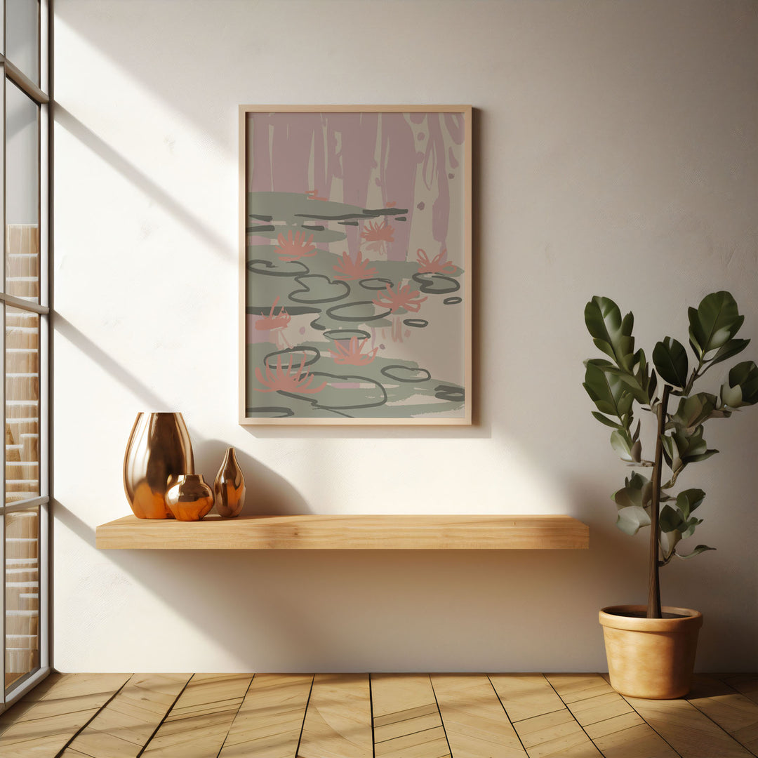 botanic-essence-a  Elegant framed art print in a beautiful frame