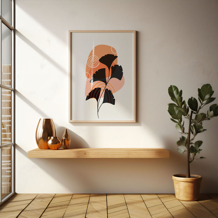 petalia-b  Elegant framed art print in a beautiful frame