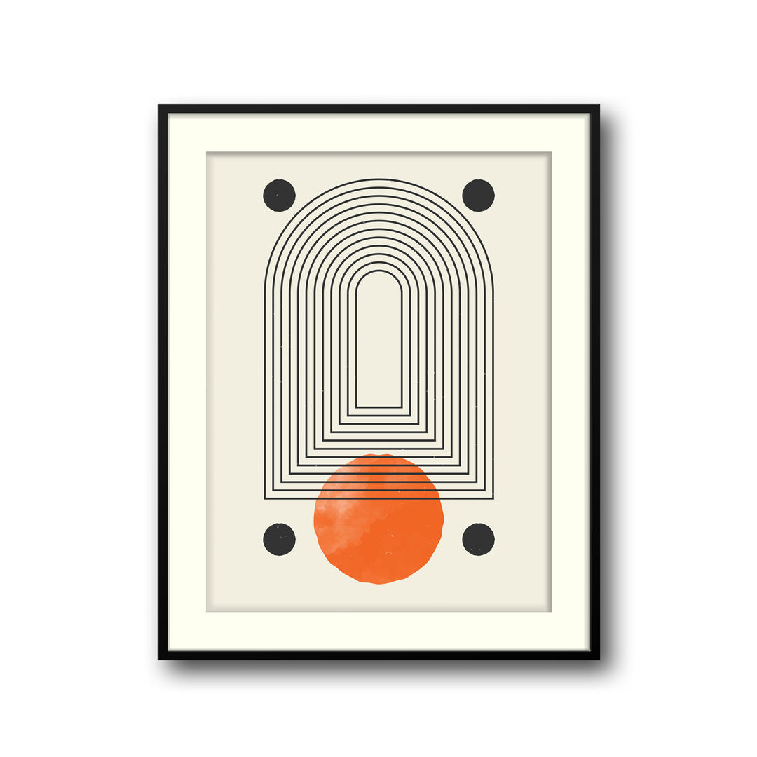 geometric-galore-a  Elegant framed art print in a beautiful frame