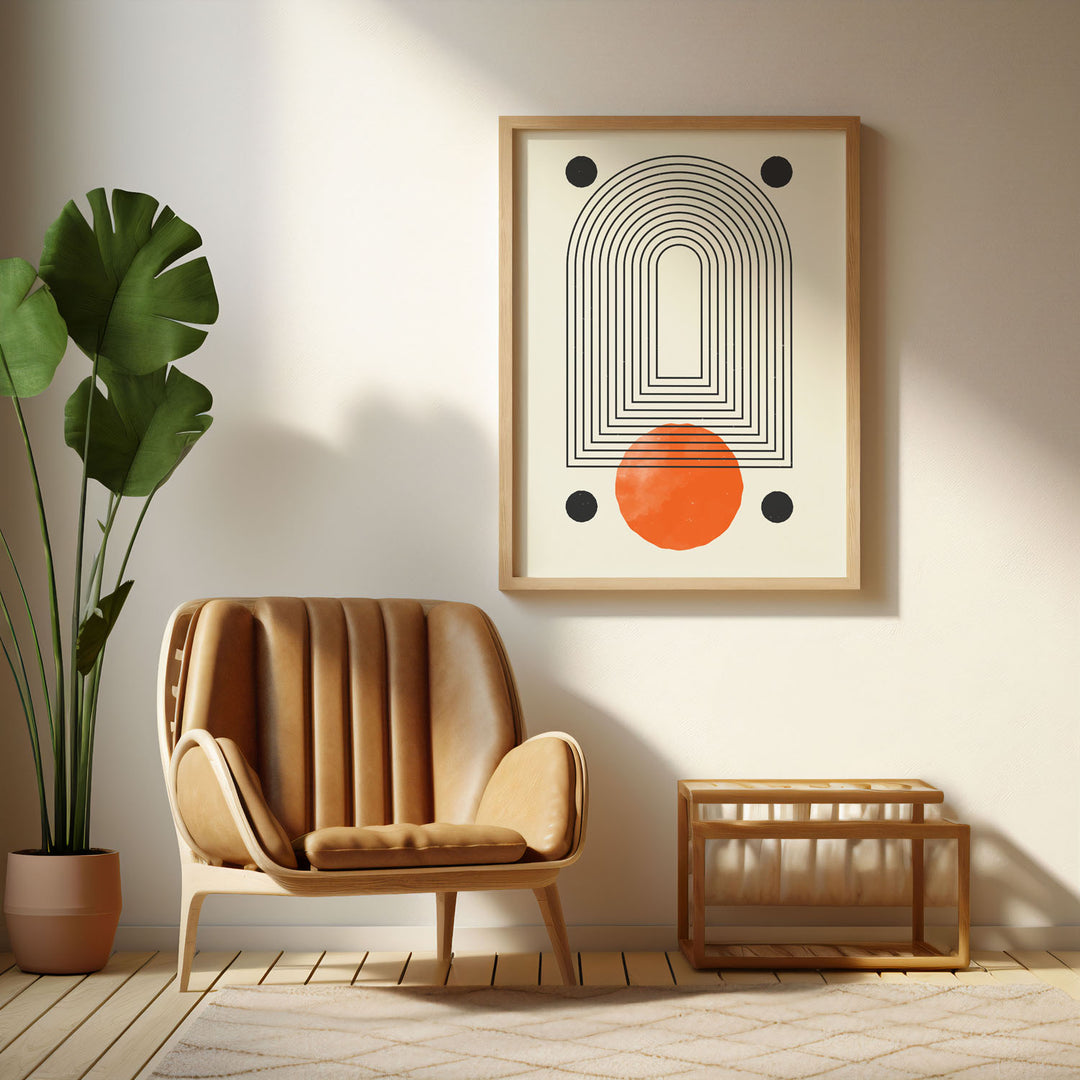 geometric-galore-a  Elegant framed art print in a beautiful frame