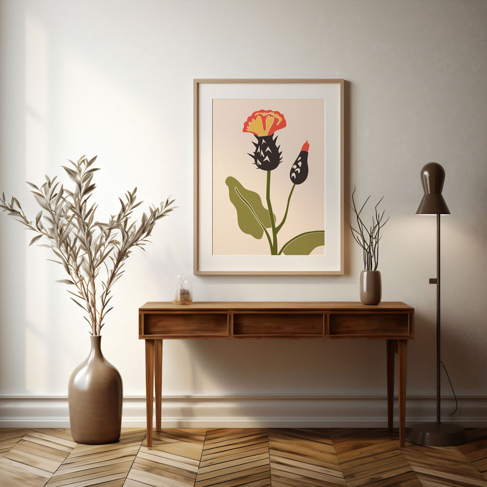 floral-symphony-c  Elegant framed art print in a beautiful frame