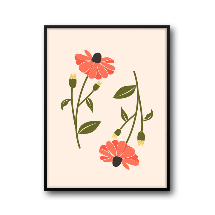 floral-symphony-a  Elegant framed art print in a beautiful frame