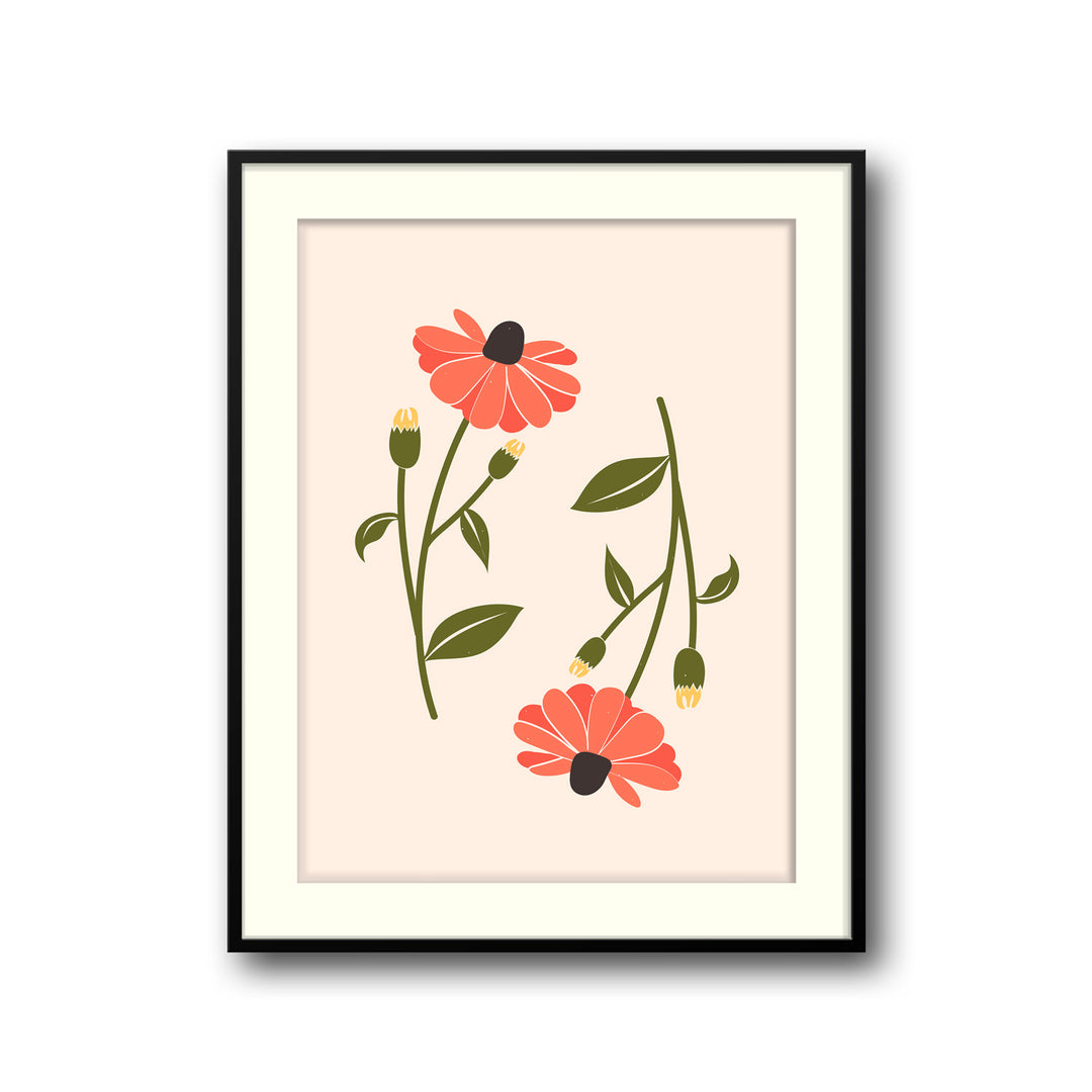 floral-symphony-a  Elegant framed art print in a beautiful frame