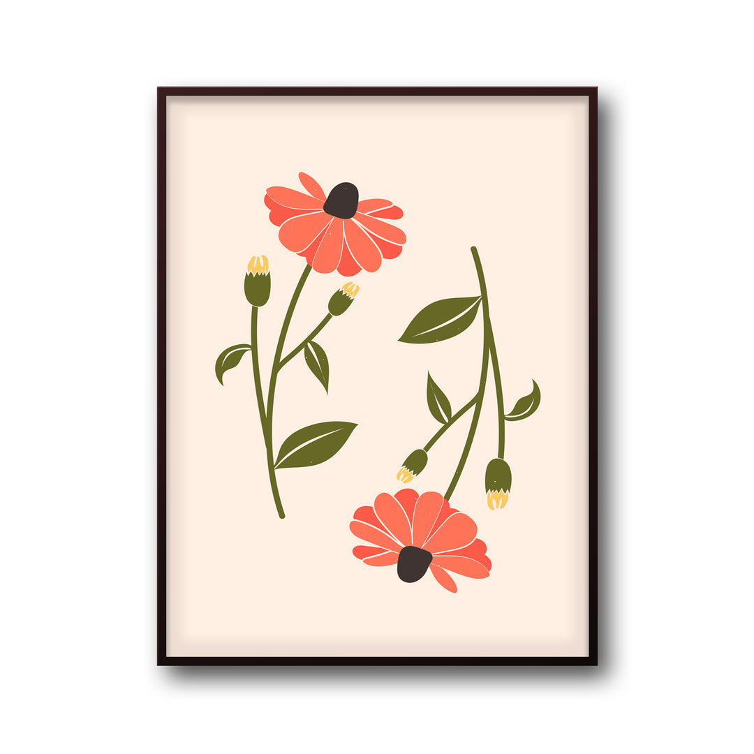 floral-symphony-a  Elegant framed art print in a beautiful frame