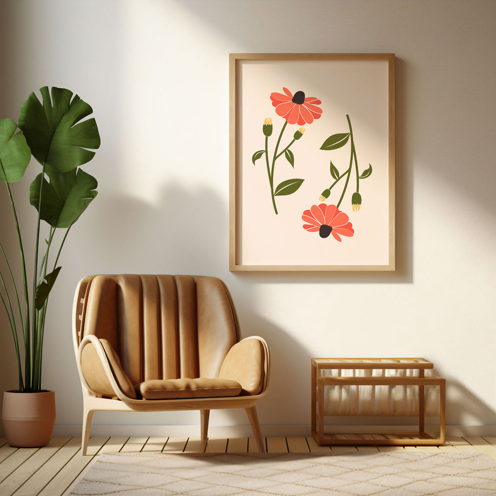 floral-symphony-a  Elegant framed art print in a beautiful frame