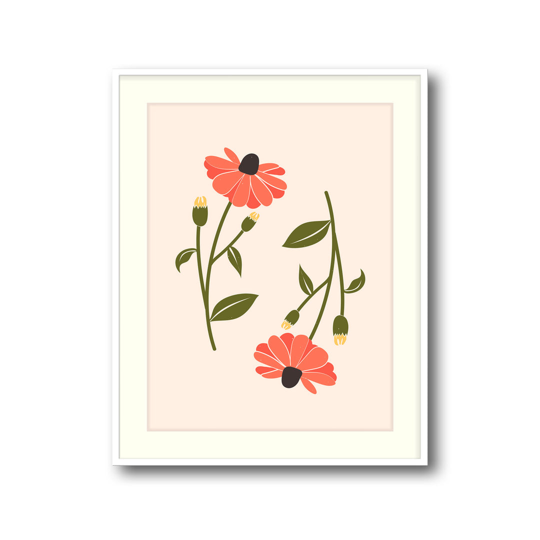 floral-symphony-a  Elegant framed art print in a beautiful frame