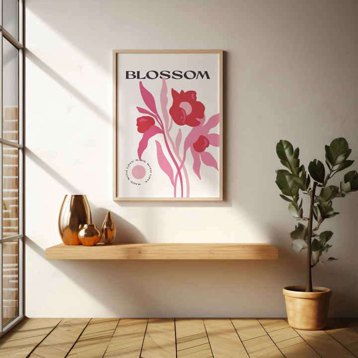 blossom-garden-a  Elegant framed art print in a beautiful frame