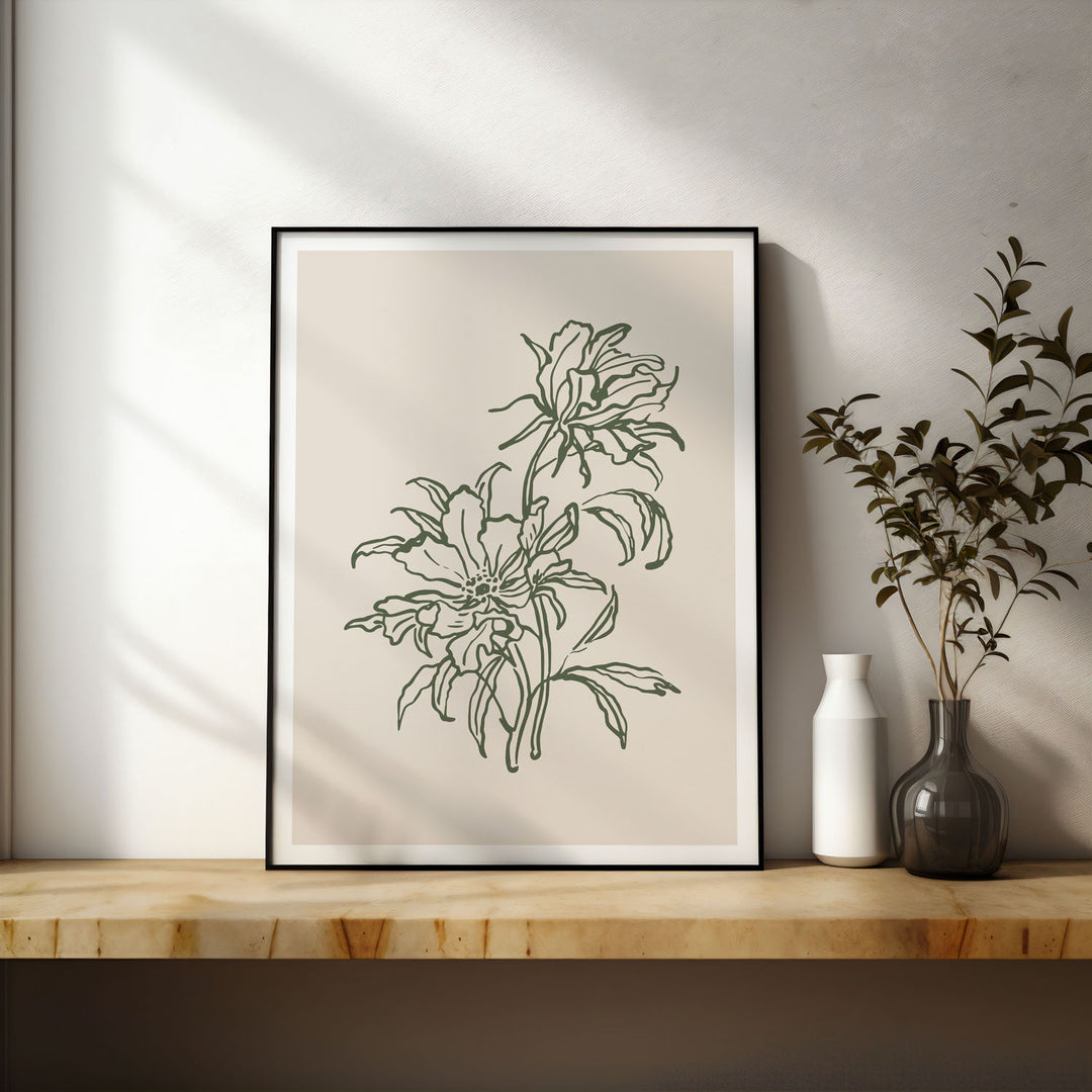 tranquil-petals-c  Elegant framed art print in a beautiful frame