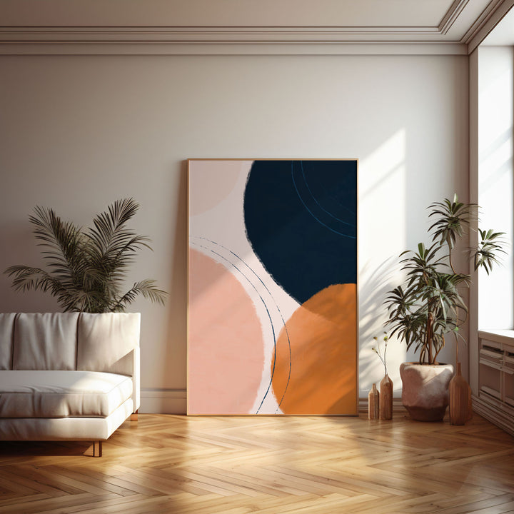 abstract-sunlit-hues-c  Elegant framed art print in a beautiful frame