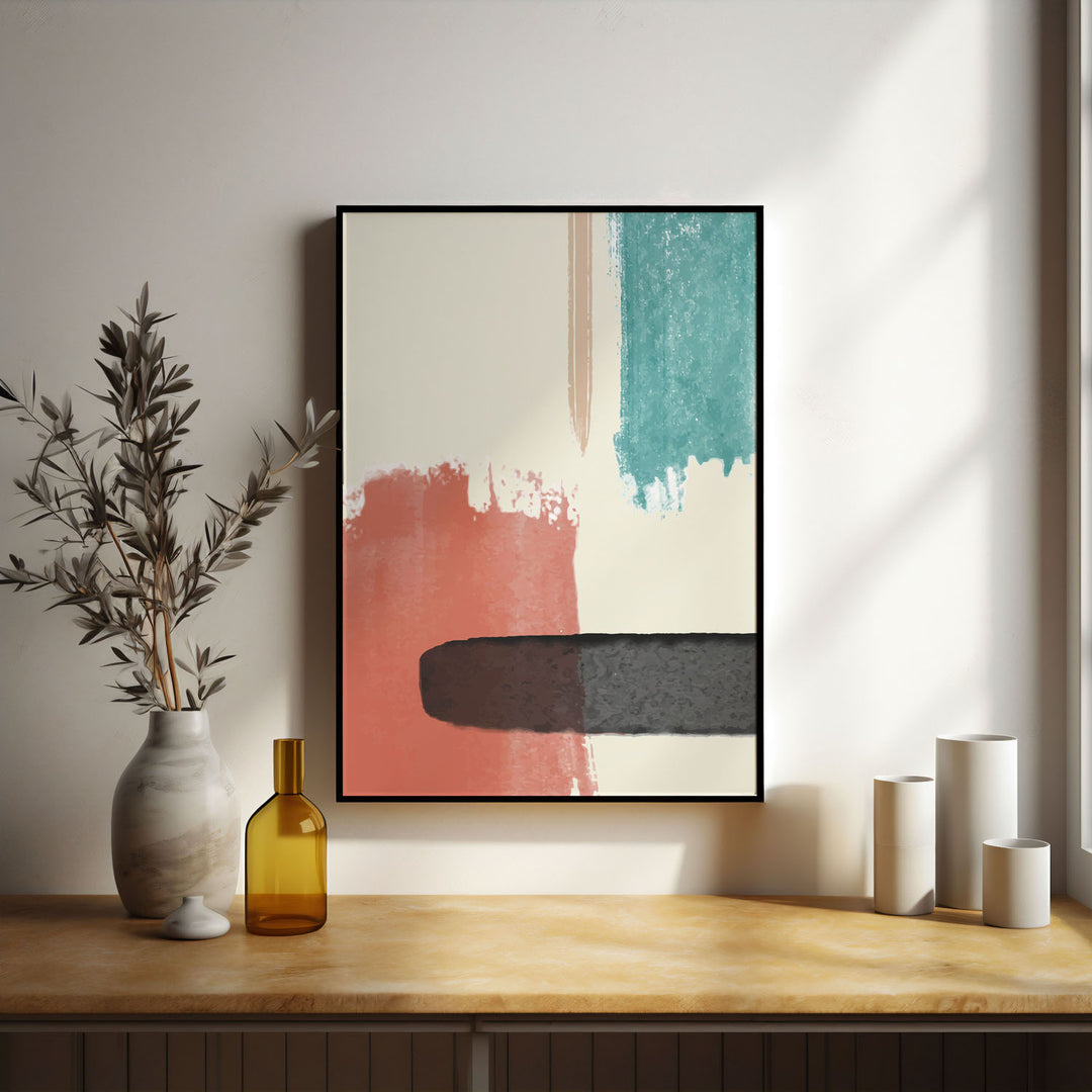 abstract-sunlit-spectrum-b  Elegant framed art print in a beautiful frame