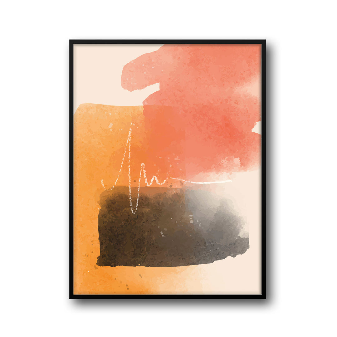 abstract-golden-glow-a  Elegant framed art print in a beautiful frame