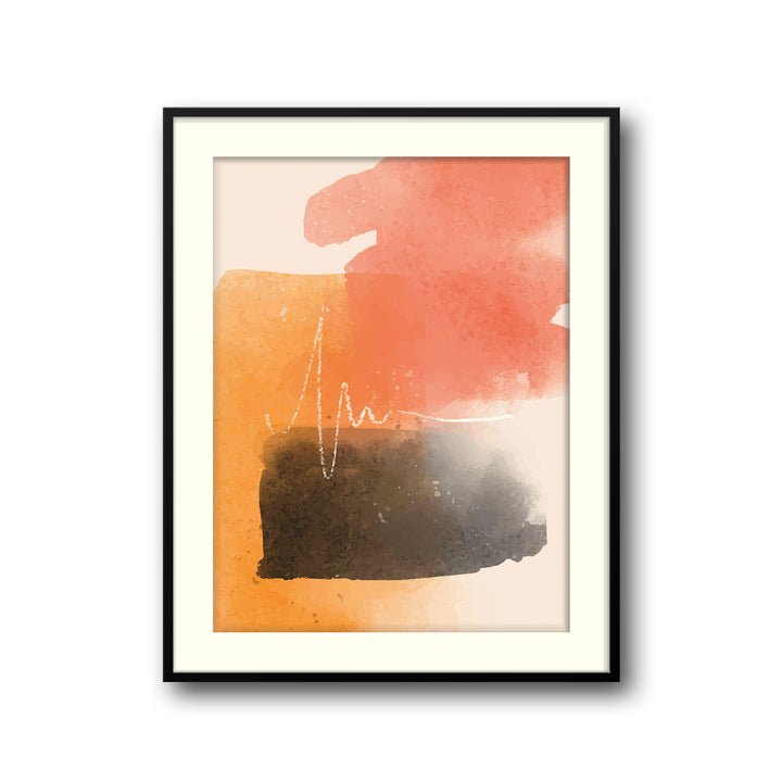 abstract-golden-glow-a  Elegant framed art print in a beautiful frame