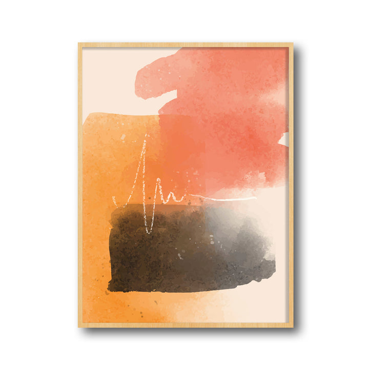 abstract-golden-glow-a  Elegant framed art print in a beautiful frame