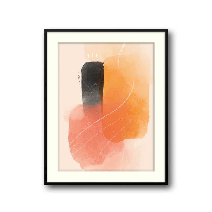 abstract-golden-glow-b  Elegant framed art print in a beautiful frame