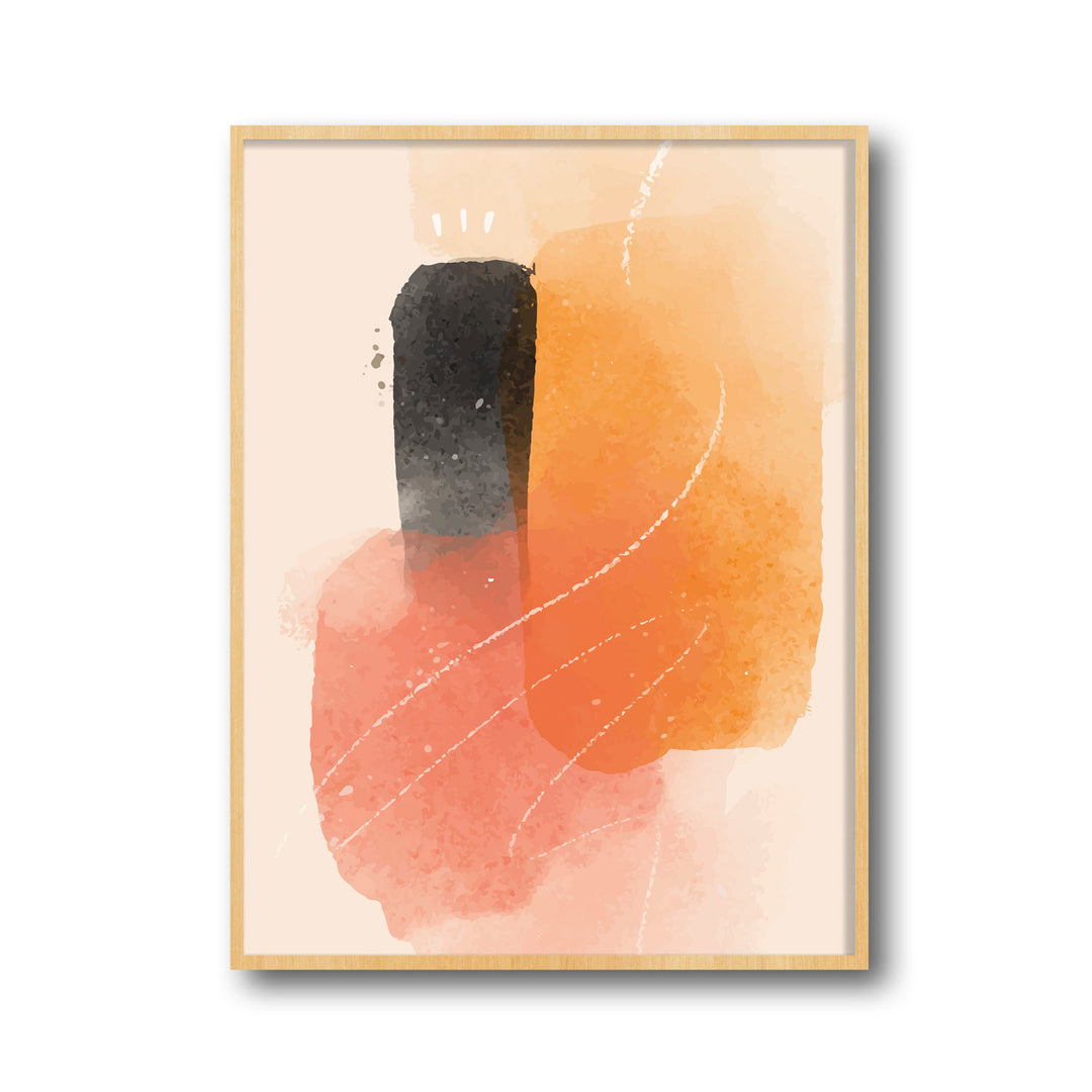 abstract-golden-glow-b  Elegant framed art print in a beautiful frame