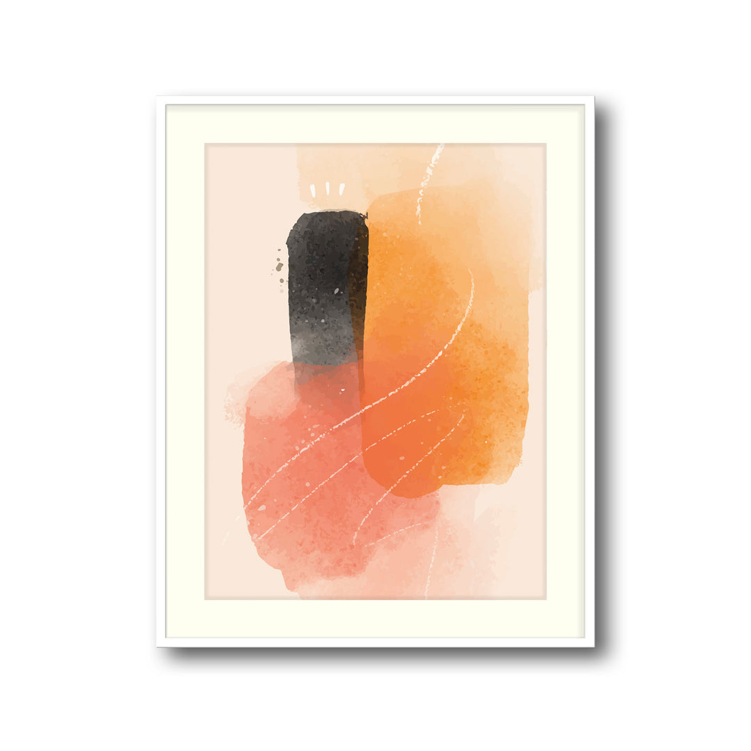 abstract-golden-glow-b  Elegant framed art print in a beautiful frame