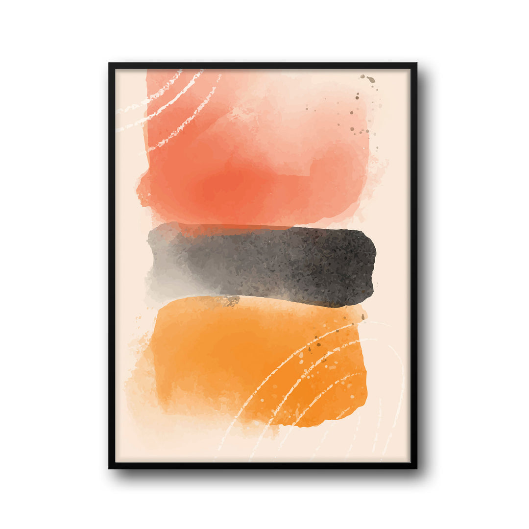 abstract-golden-glow-c  Elegant framed art print in a beautiful frame