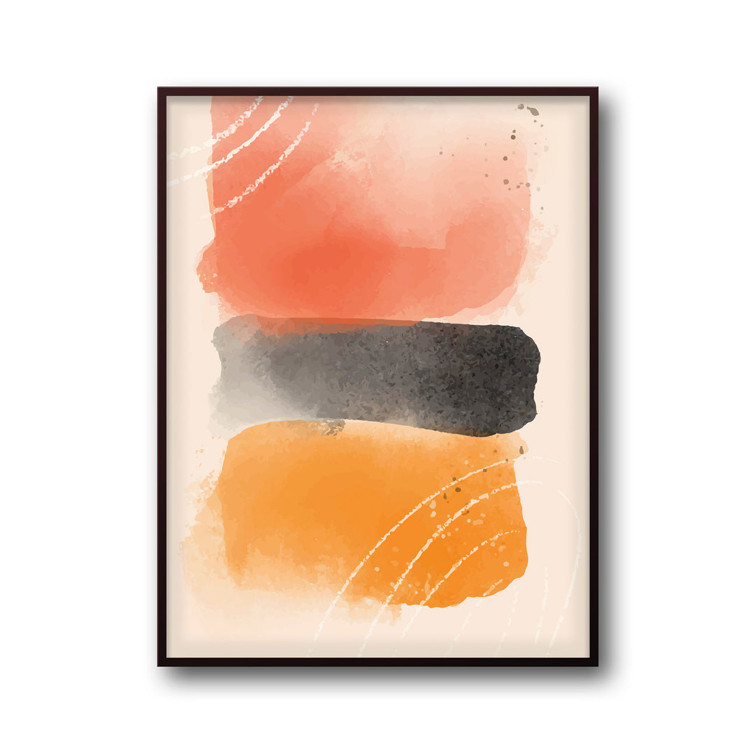 abstract-golden-glow-c  Elegant framed art print in a beautiful frame