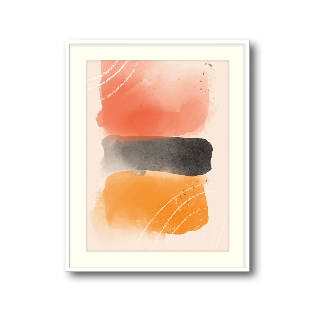 abstract-golden-glow-c  Elegant framed art print in a beautiful frame