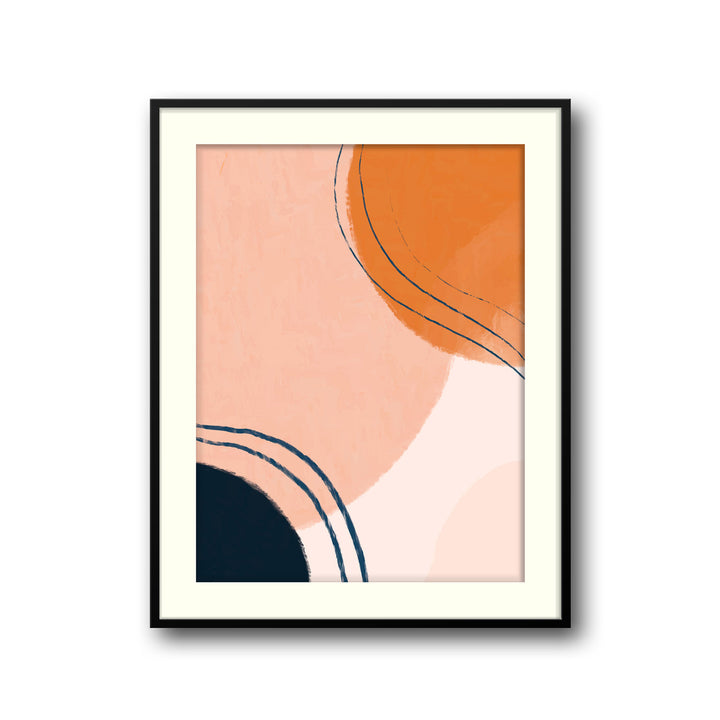 abstract-sunlit-hues-a  Elegant framed art print in a beautiful frame