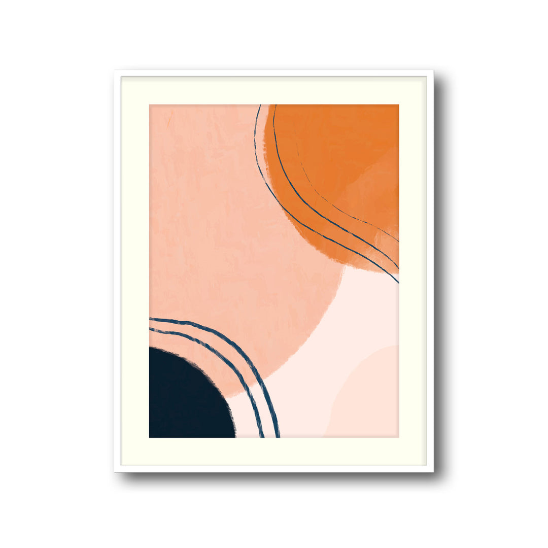 abstract-sunlit-hues-a  Elegant framed art print in a beautiful frame