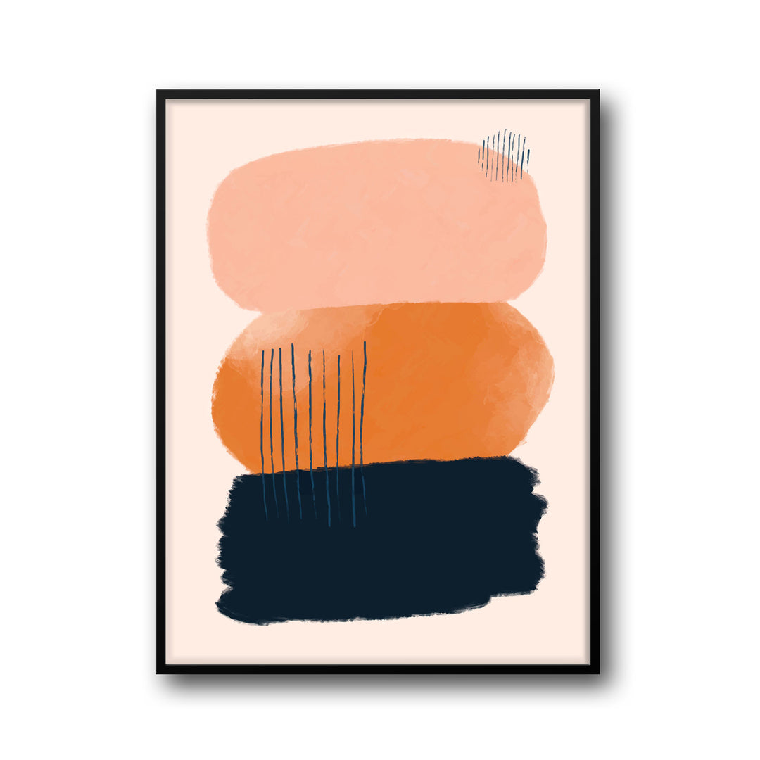 abstract-sunlit-hues-b  Elegant framed art print in a beautiful frame