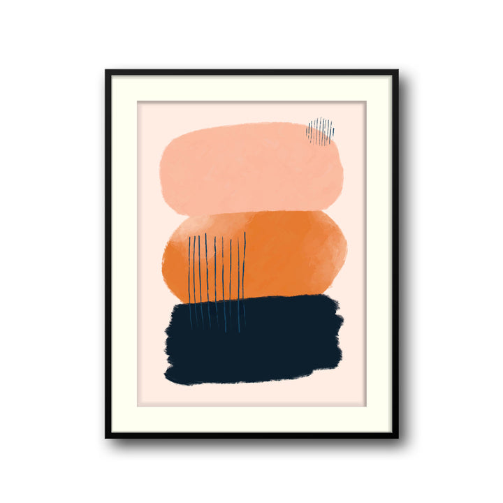 abstract-sunlit-hues-b  Elegant framed art print in a beautiful frame