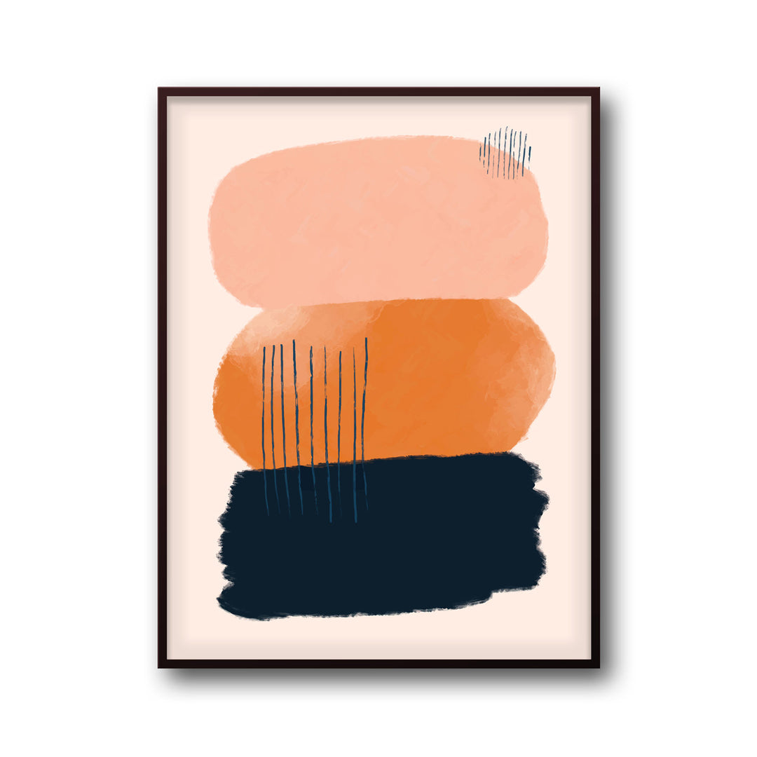 abstract-sunlit-hues-b  Elegant framed art print in a beautiful frame