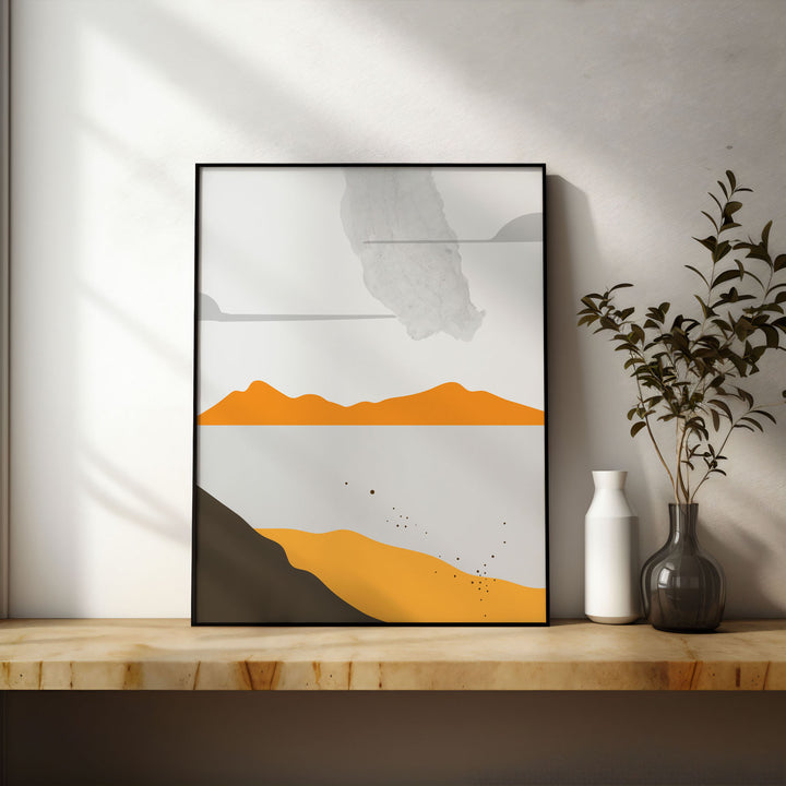 abstract-landscapes-of-gold-a  Elegant framed art print in a beautiful frame