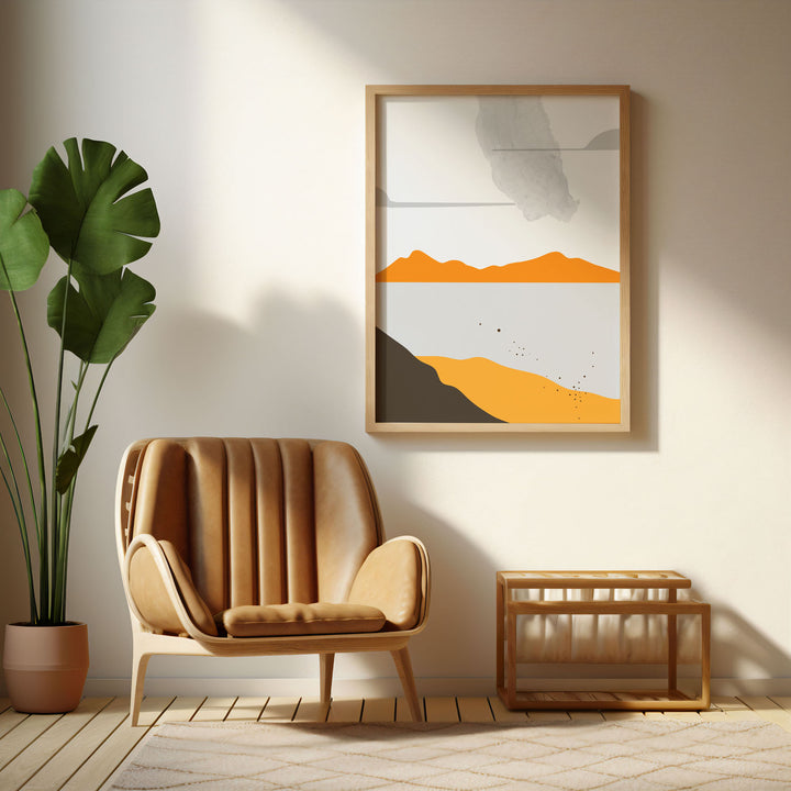 abstract-landscapes-of-gold-a  Elegant framed art print in a beautiful frame